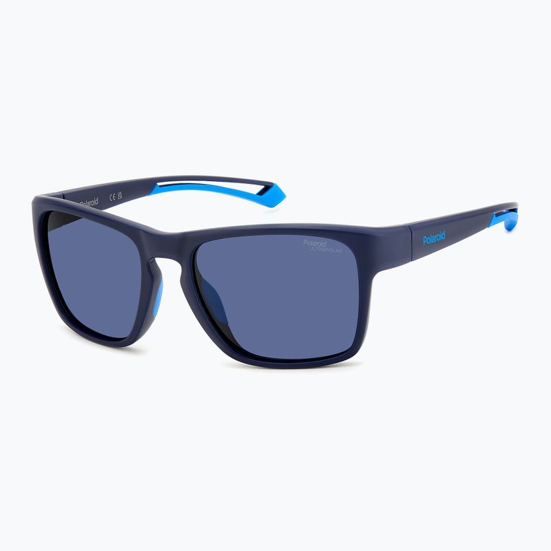 Vyriški akiniai nuo saulės Polaroid PLD 7052/S matte blue/blue polarized high contrast 2
