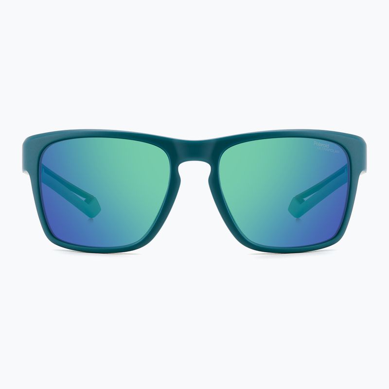 Vyriški akiniai nuo saulės Polaroid PLD 7052/S matte teal/green mirror polarized high contrast 3