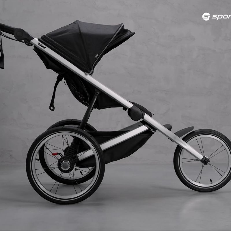 Thule Glide 2 Jet vaikiškas bėgimo vežimėlis juodos spalvos 10101952 14