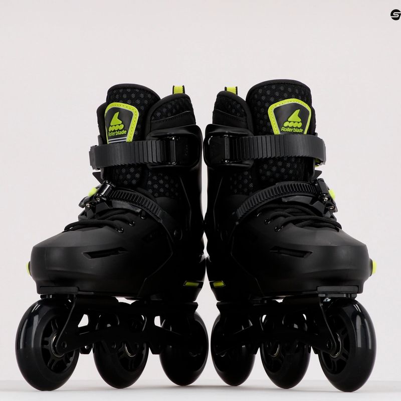 Rollerblade Apex 3WD vaikiški riedučiai juodi 07221400 1A1 13