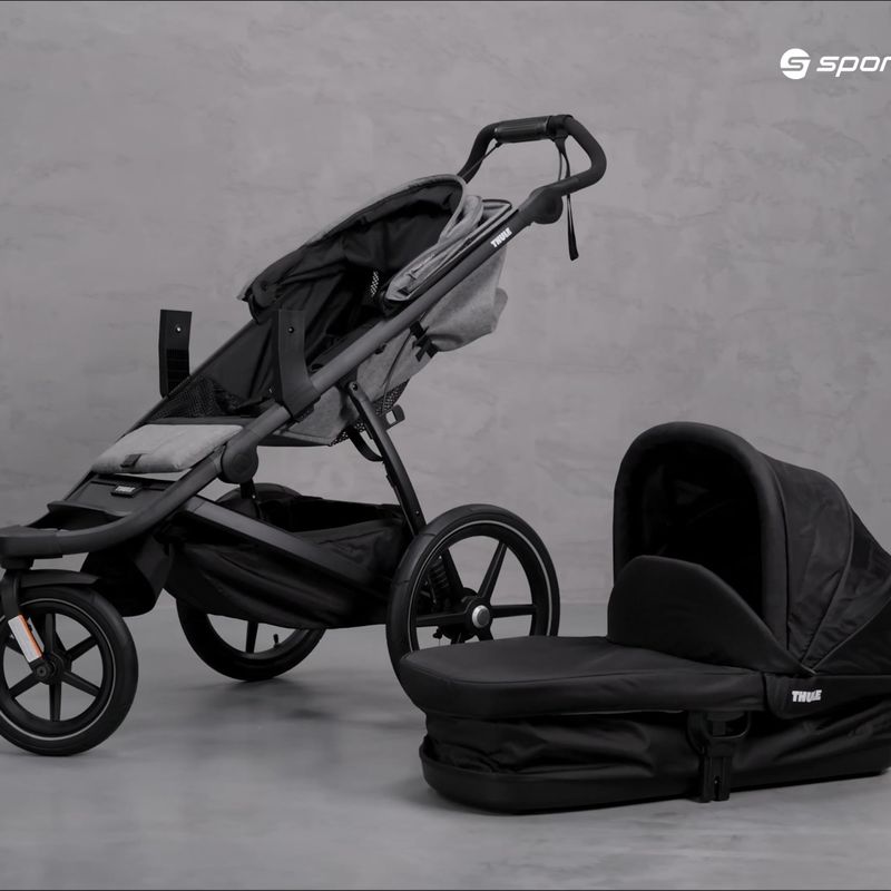 Thule Urban Glide 2 bėgimo vežimėlis + lopšys pilkas 10101965 15