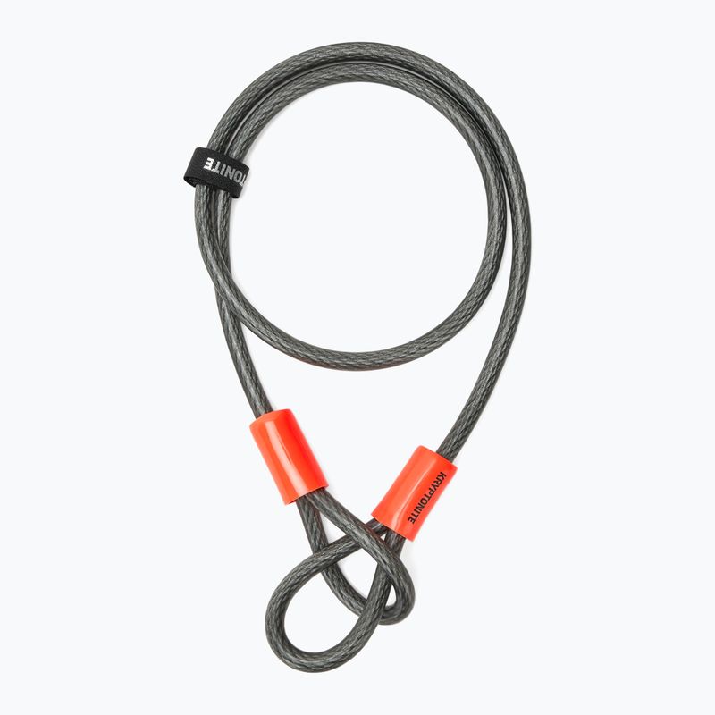Dviračio užraktas Kryptonite Kryptolok Standard U-Lock + linka Kryptoflex black/grey 4