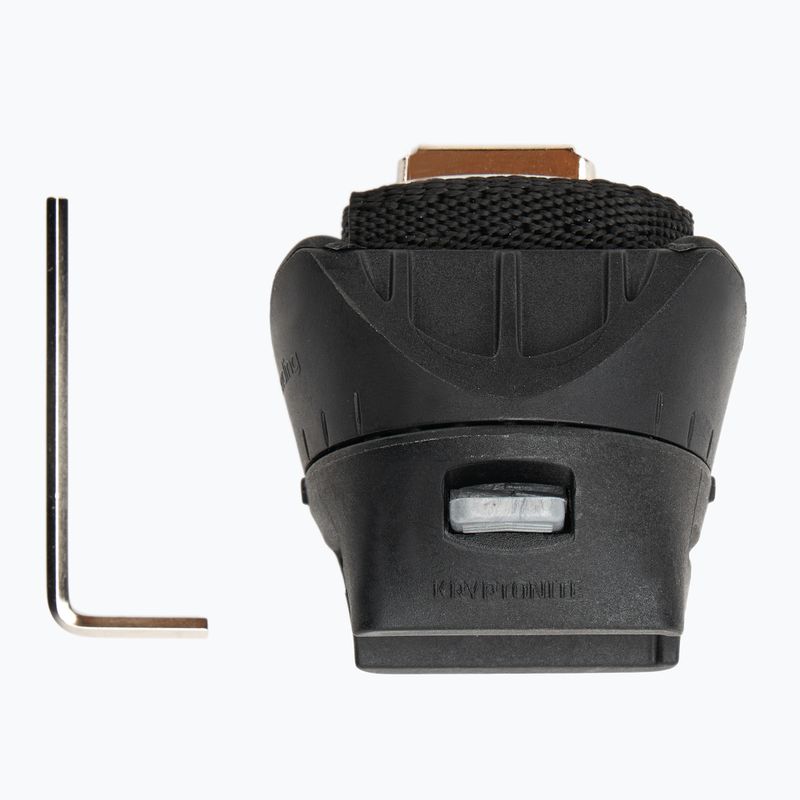 Kryptonite U-Lock dviračių užraktas Kryptolok juodas Mini-7 su 6