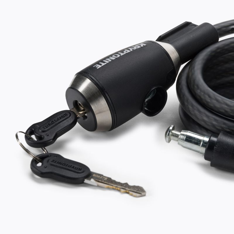 Kryptonite KryptoFlex 1018 Key Cable dviračių spyna juoda 3