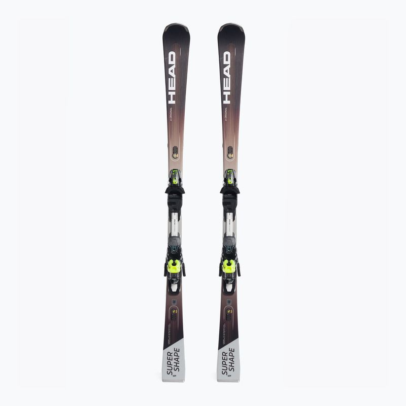 HEAD Supershape e-Original SW SF-PR + PRD 12 pilka 313391/100856 kalnų slidės