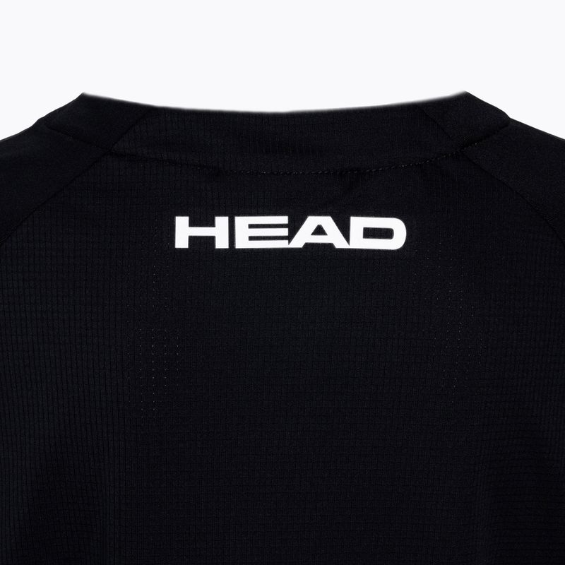 HEAD Topspin vaikiški juodai oranžiniai teniso marškinėliai 816062 4