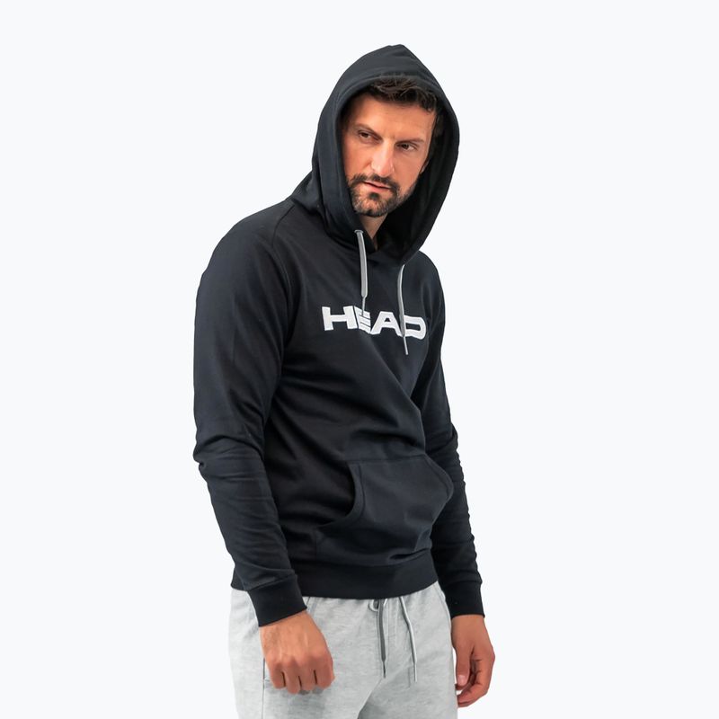 Vyriški teniso džemperiai HEAD Club Byron Hoodie black 811449BK
