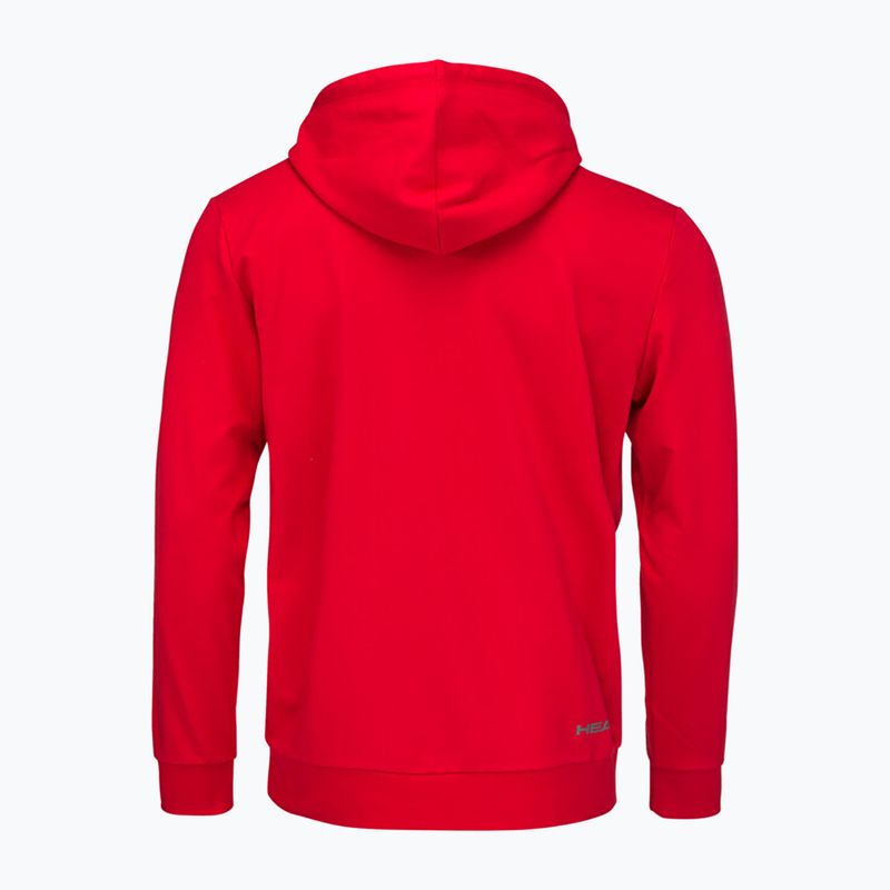 Vyriškas teniso džemperis HEAD Club Byron Hoodie red 2