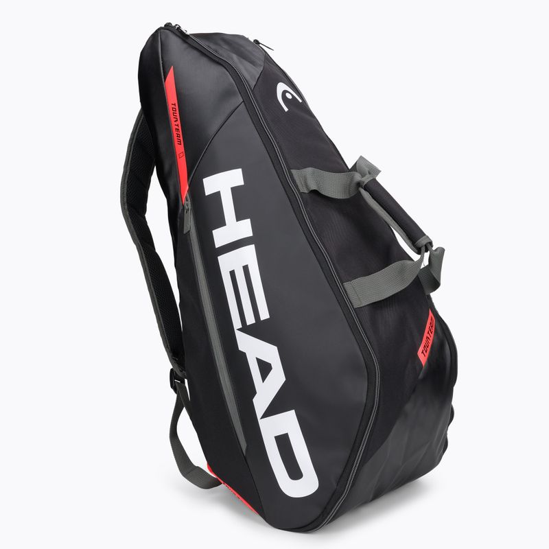 HEAD Tour Team 6R teniso krepšys 53,5 l juodai oranžinis 283482 2