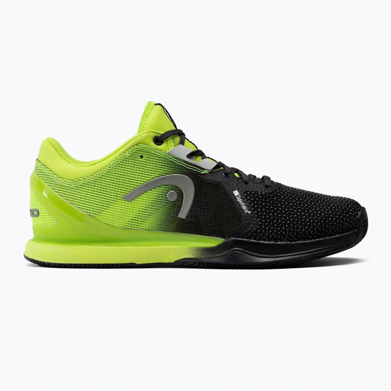 HEAD vyriški teniso bateliai Sprint Pro 3.0 SF Clay black-green 273091 2