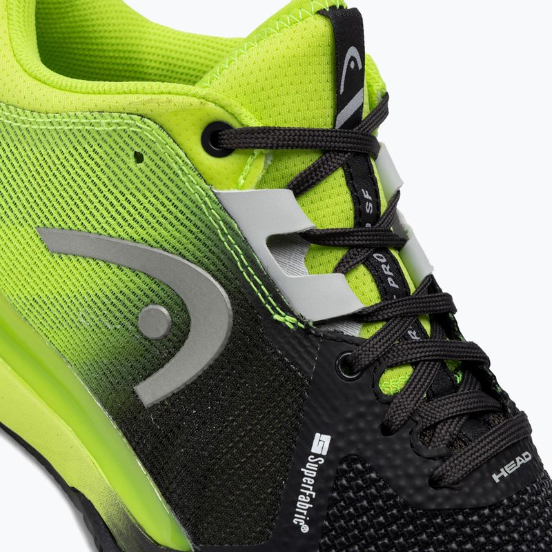 HEAD vyriški teniso bateliai Sprint Pro 3.0 SF Clay black-green 273091 8