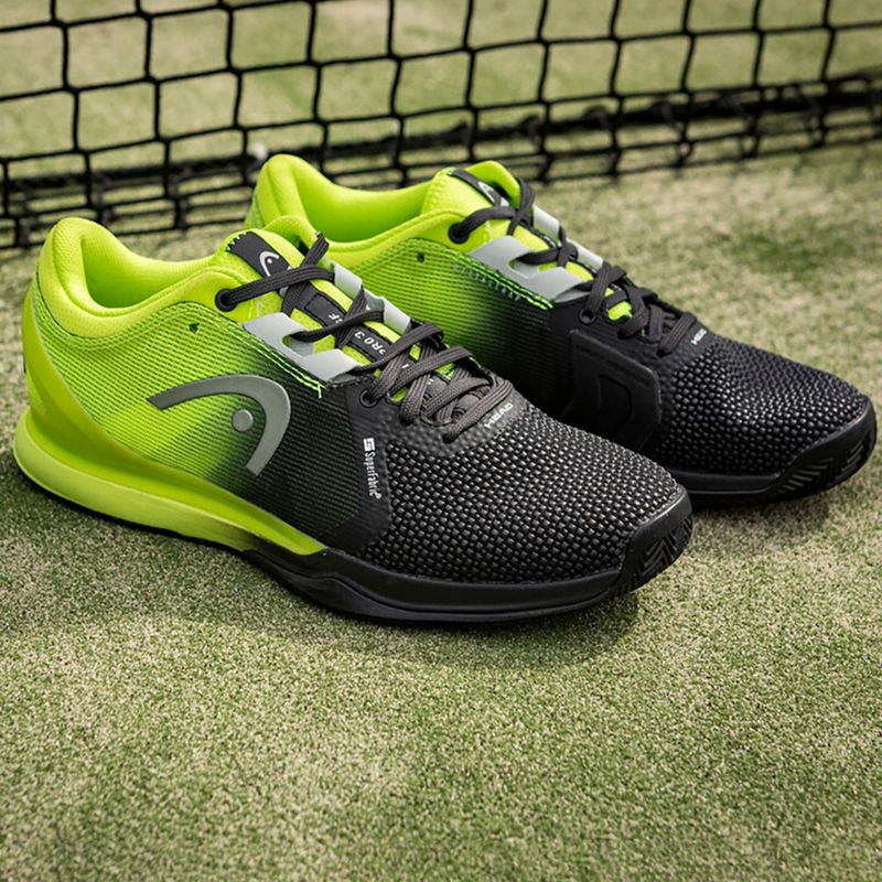 HEAD vyriški teniso bateliai Sprint Pro 3.0 SF Clay black-green 273091 9