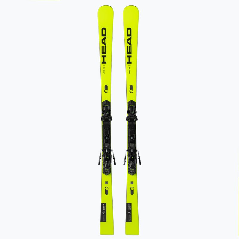 HEAD WC Rebels E-Race Pro SW RP WCR 14 + Freeflex 14 geltonos spalvos 313250/100827