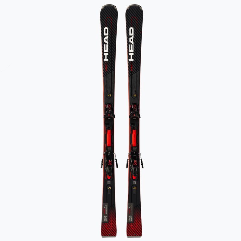 HEAD Supershape E-Rally SW SF-PR + PRD 12 black 313340/100835 kalnų slidės