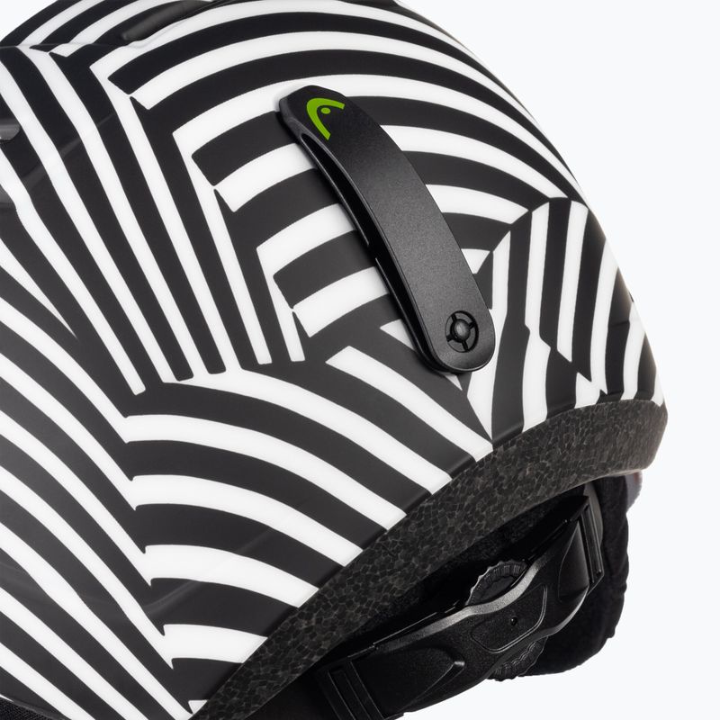 HEAD Mojo Visor S2 vaikiškas slidinėjimo šalmas baltai juodas 328152 8