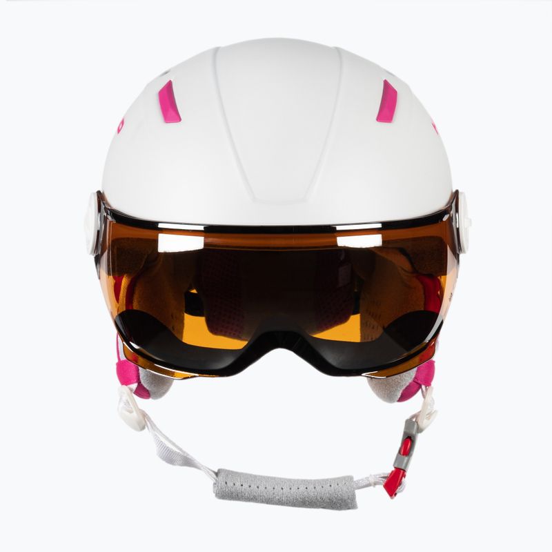 HEAD Maja Visor S2 vaikiškas slidinėjimo šalmas baltas 328172 2