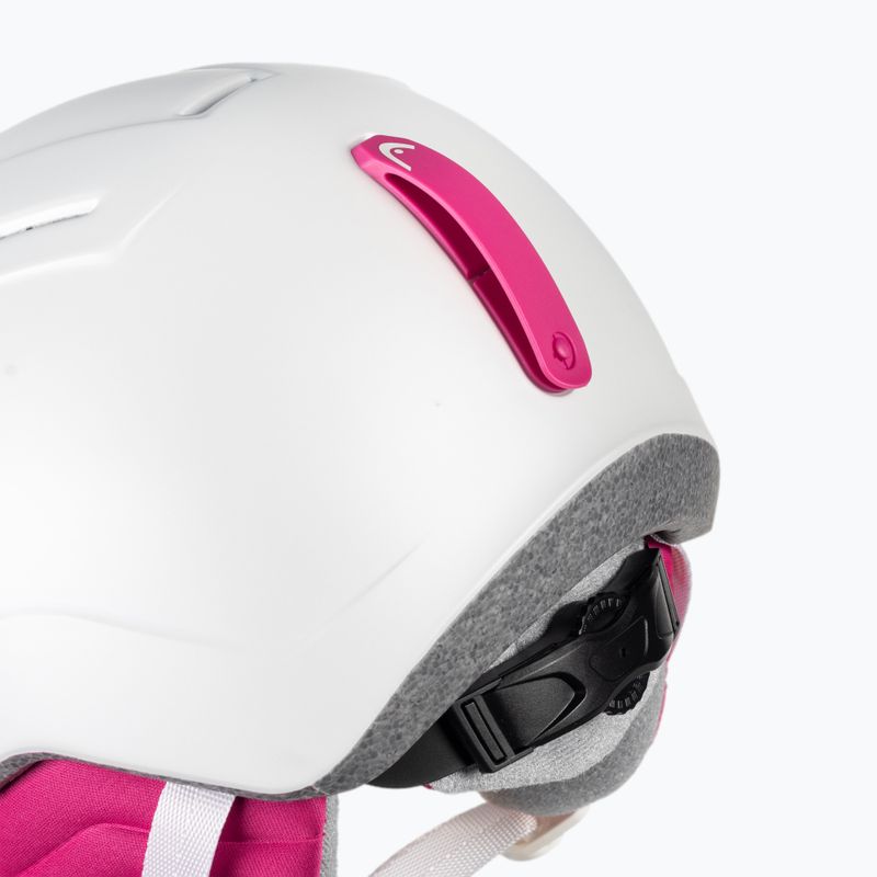 HEAD Maja Visor S2 vaikiškas slidinėjimo šalmas baltas 328172 7