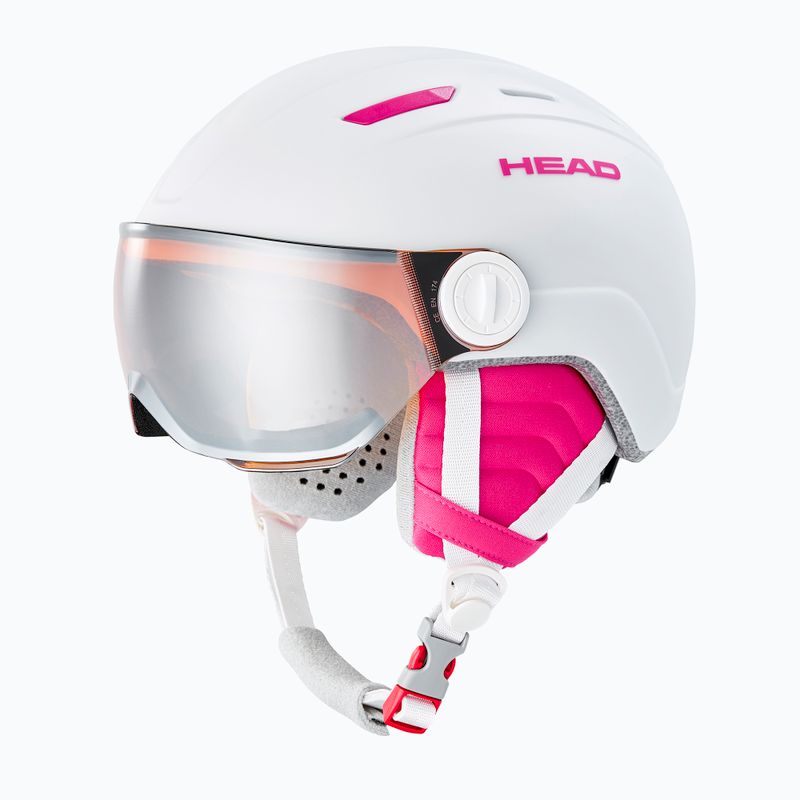 HEAD Maja Visor S2 vaikiškas slidinėjimo šalmas baltas 328172 8
