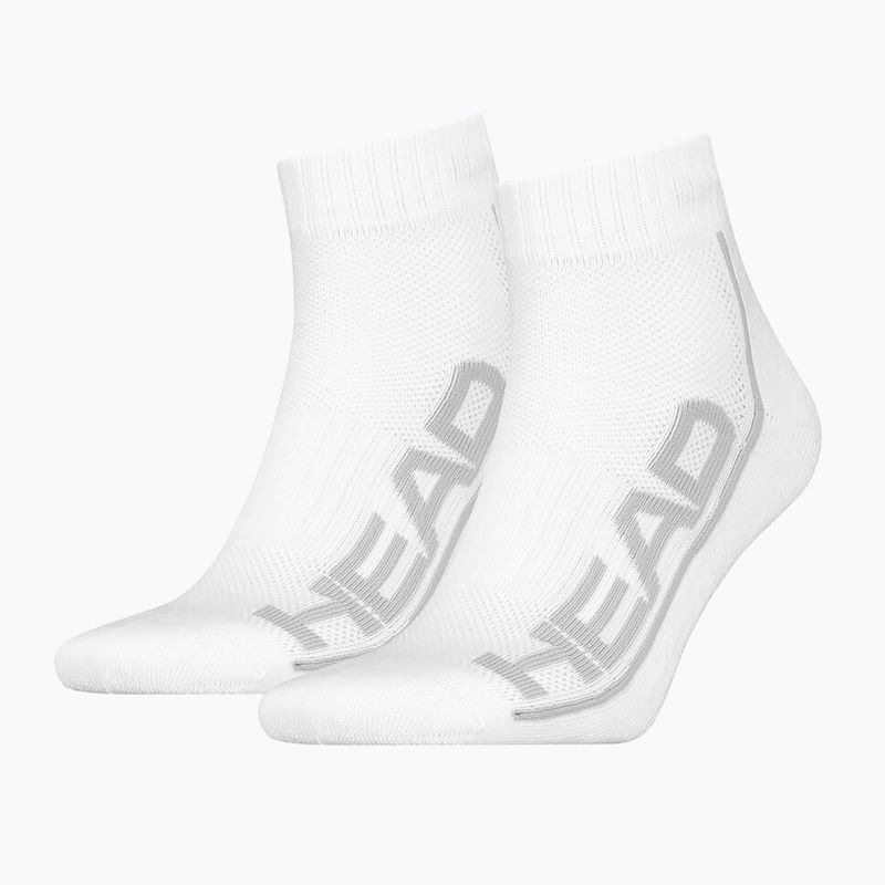 HEAD kojinės Tenisinės kojinės 2P Stripe Quarter white 811509WH