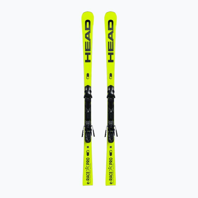 HEAD WC Rebels e-Race Pro SW RP WCR 14 + PR 11 geltonos 313252/100850 kalnų slidės