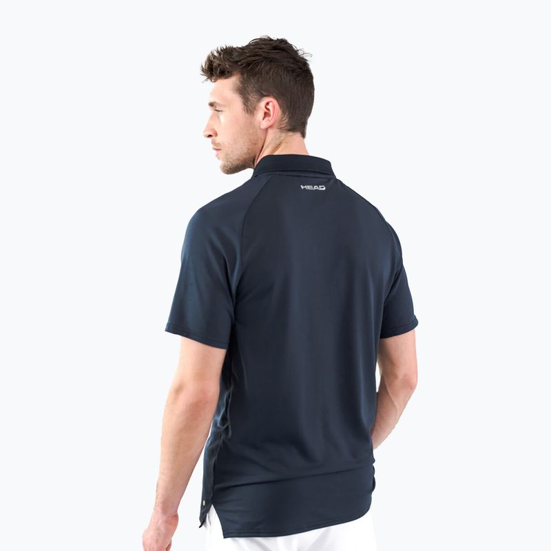 Vyriški HEAD Performance Polo teniso marškinėliai, tamsiai mėlyni 811403NV 2