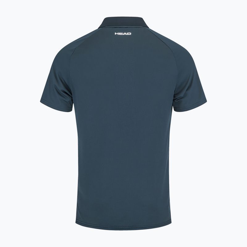 Vyriški HEAD Performance teniso marškinėliai Polo balta ir tamsiai mėlyna 811403NVXPM 2