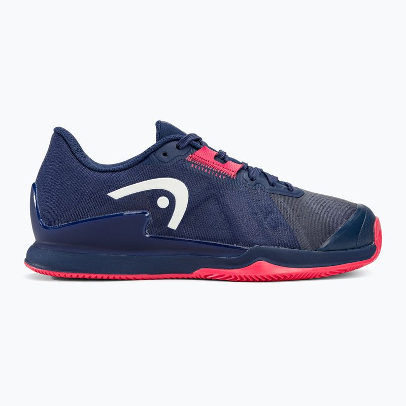 Moteriški teniso bateliai HEAD Sprint Pro 3.5 Clay dark blue/azalea 2