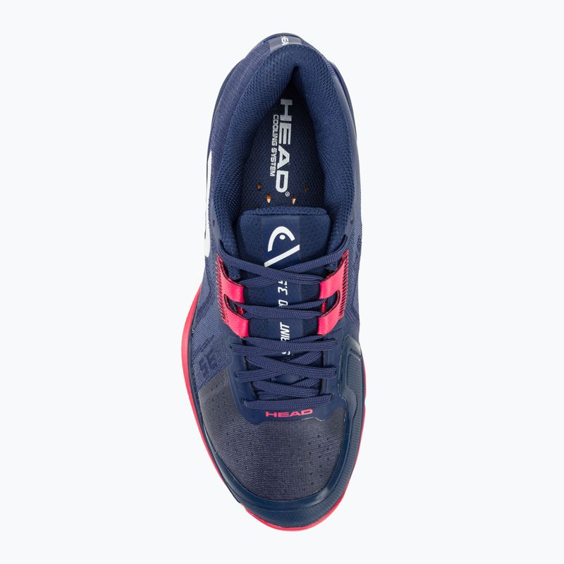 Moteriški teniso bateliai HEAD Sprint Pro 3.5 Clay dark blue/azalea 5