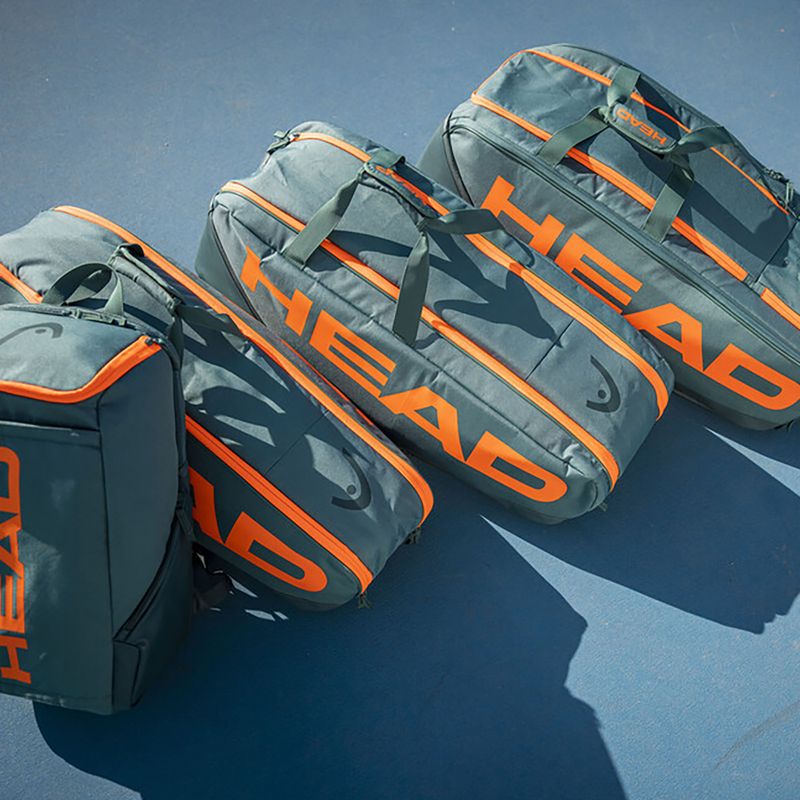 Teniso krepšys HEAD Pro Racquet XL 97 l dark cyan/fluo orange 3
