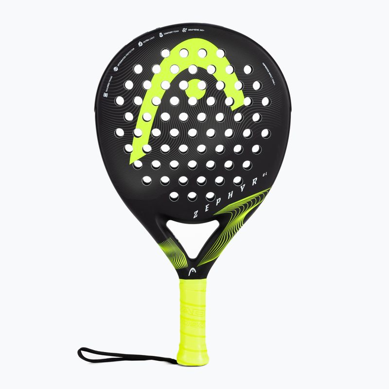 Padelio raketė HEAD Zephyr UL 2023 black/yellow