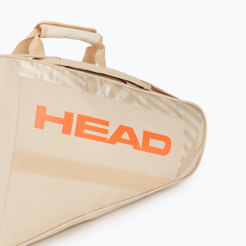 Krepšys padelio raketėms HEAD Base Padel Bag M Chamomle/Corduroy White 7