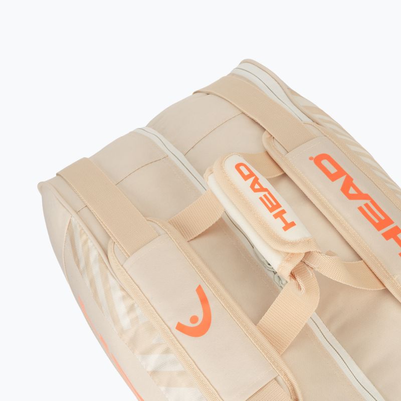 Krepšys padelio raketėms HEAD Base Padel Bag M Chamomle/Corduroy White 8