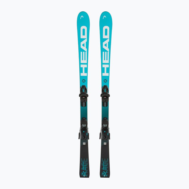 Vaikų kalnų slidinėjimo slidės HEAD WC e.Race Team SW JRS + Jrs 7.5 black/blue