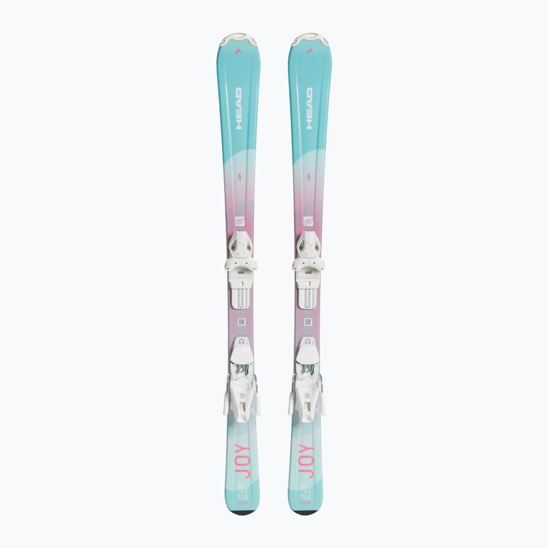 Vaikiškos kalnų slidės HEAD Joy Easy JRS + Jrs 7.5 mint/pink