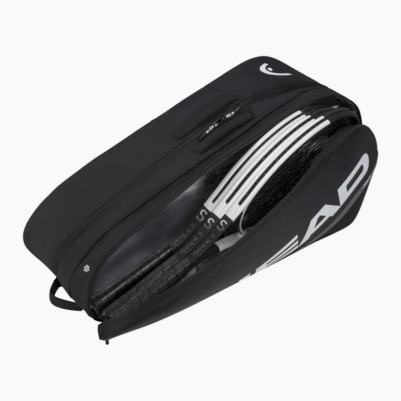 Teniso krepšys HEAD Team Racquet Bag L black/white 2
