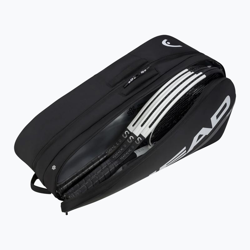 Teniso krepšys HEAD Team Racquet Bag L black/white 3