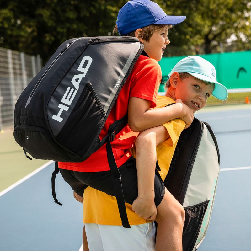 Teniso kuprinė HEAD Tour Backpack black/white 4