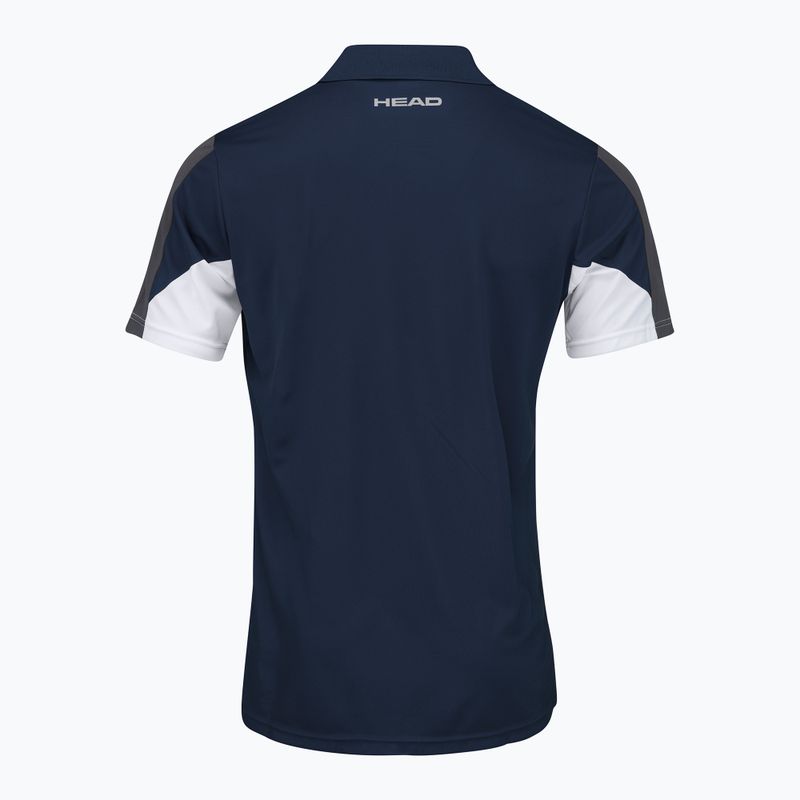 HEAD Club 22 Tech vyriški polo marškinėliai tamsiai mėlyni 811421 5