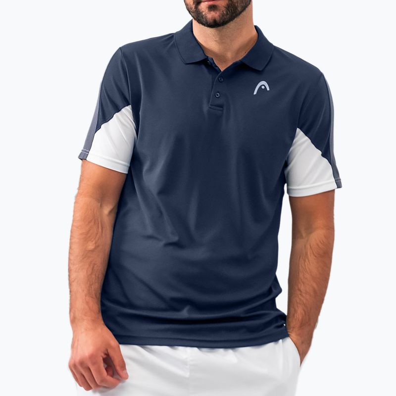 HEAD Club 22 Tech vyriški polo marškinėliai tamsiai mėlyni 811421