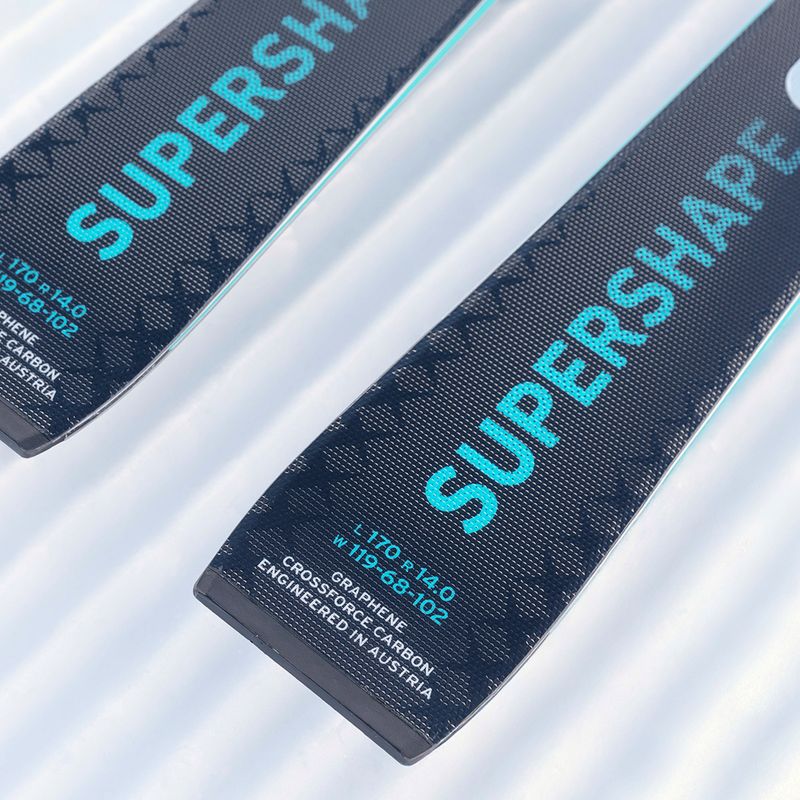 Kalnų slidės HEAD Supershape e-Speed SW BB-PR + apkaustai PRD 12 GW black/blue 13