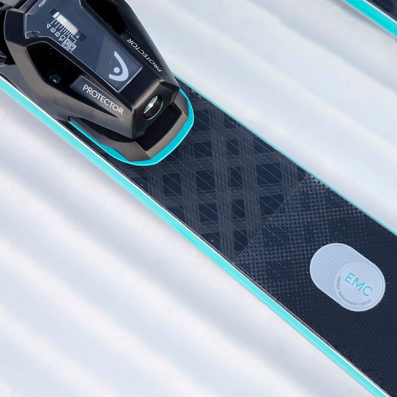 Kalnų slidės HEAD Supershape e-Speed SW BB-PR + apkaustai PRD 12 GW black/blue 15