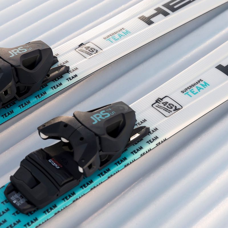 Vaikiškos kalnų slidės HEAD Supershape Team Easy JRS + apkaustai Jrs 4.5 GW CA white/blue 10