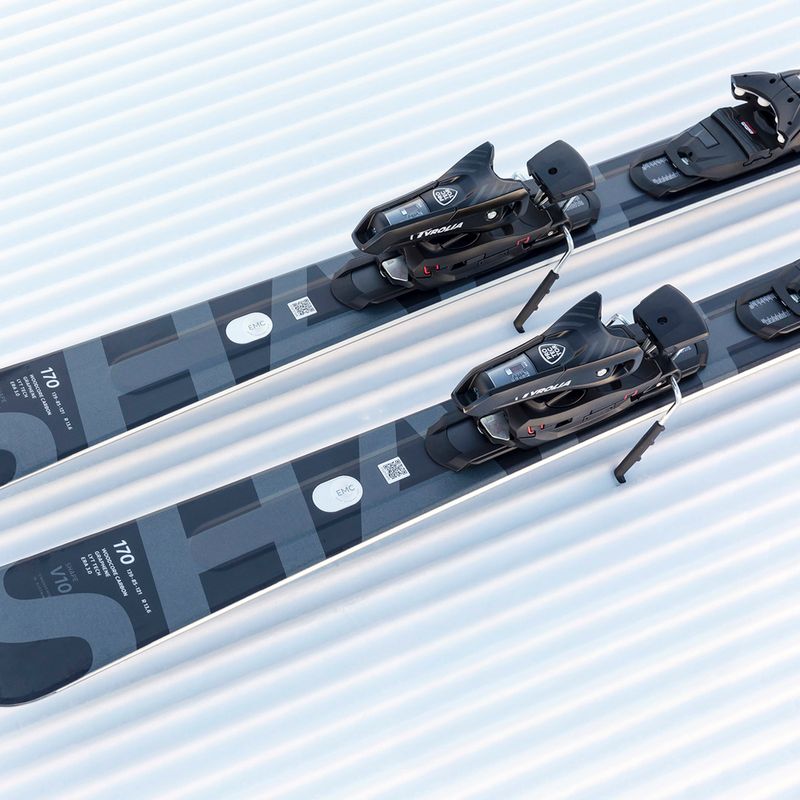 Kalnų slidės HEAD Shape e-V10 SW AMT-PR + apkaustai PR 11 GW anthracite/grey 9