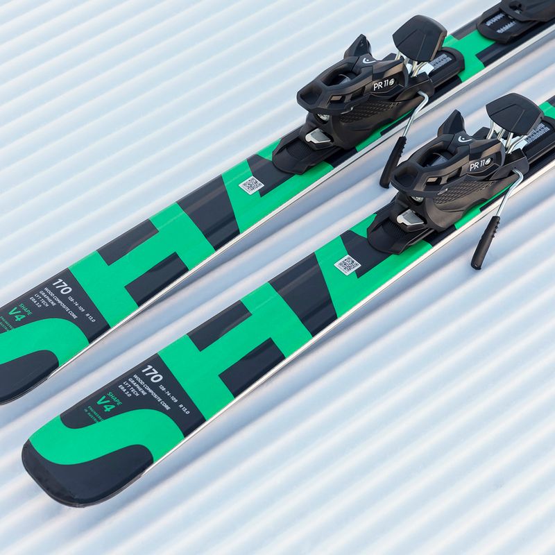 Kalnų slidės HEAD Shape V4 AMT-PR + apkaustai PR 11 GW anthracite/green 9