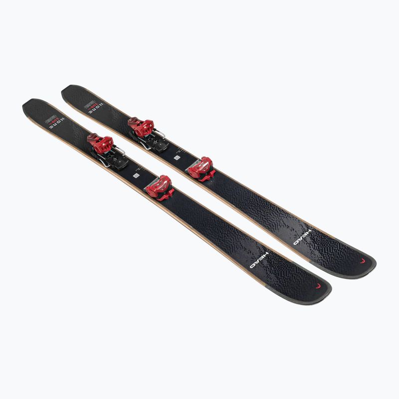Kalnų slidės HEAD Kore 100 Ti + apkaustai Attack 14 GW black/red 3