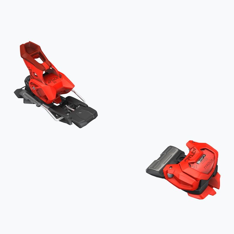 Kalnų slidės HEAD Kore 100 Ti + apkaustai Attack 14 GW black/red 6