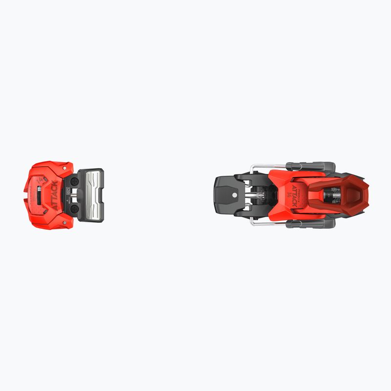 Kalnų slidės HEAD Kore 100 Ti + apkaustai Attack 14 GW black/red 10