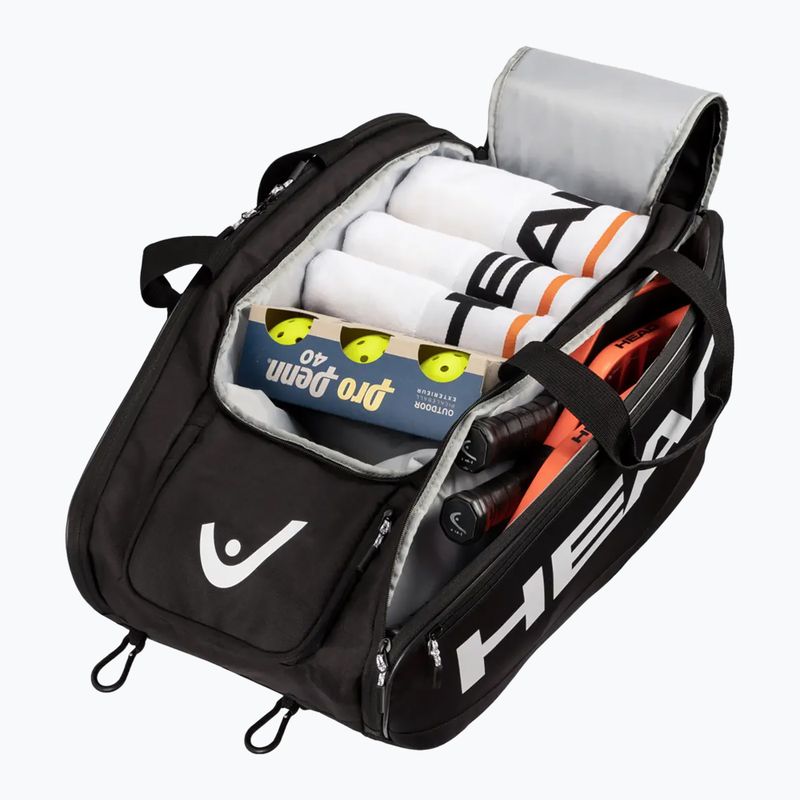 Rakečių krepšys HEAD Pro Pickleball Bag 45 l black/ white 4