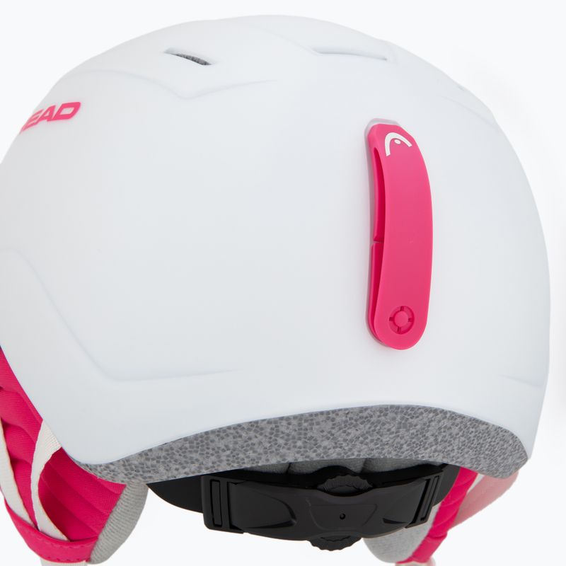 Vaikiškas slidinėjimo šalmas HEAD Maja Visor white/silver red 8