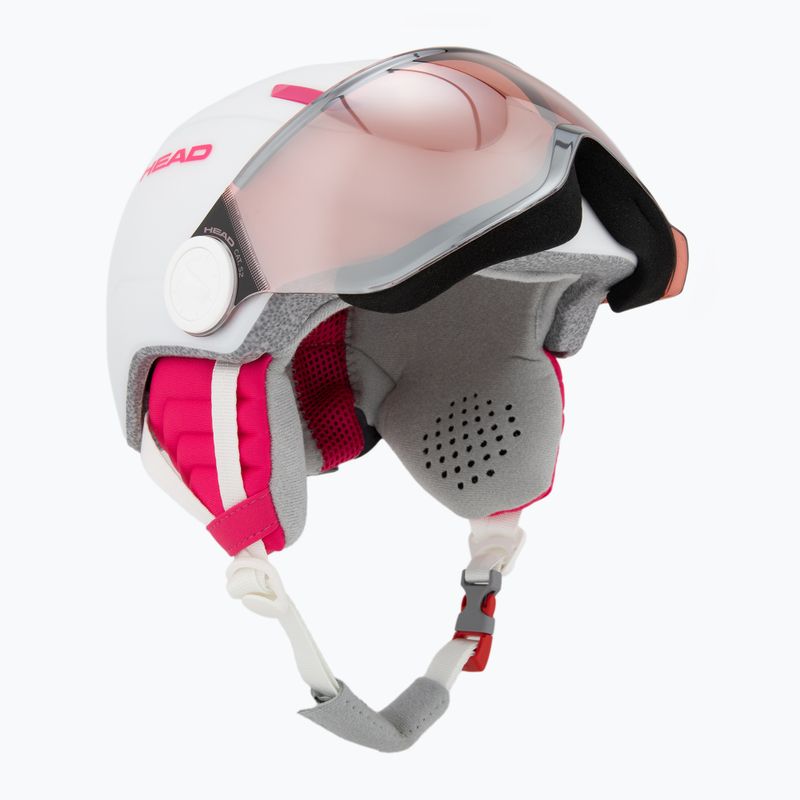 Vaikiškas slidinėjimo šalmas HEAD Maja Visor white/silver red 9